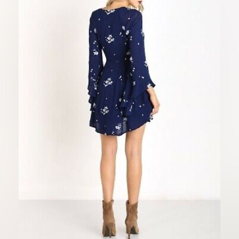 Free People Jasmine Embroidered Bell Sleeve Fit & Flare Dress - Picture 3 of 10